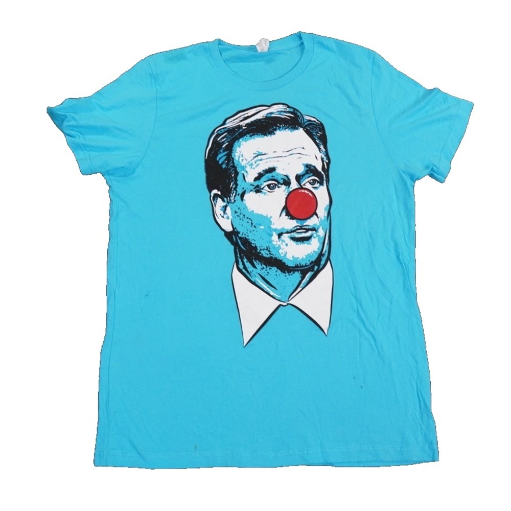 Barstool Sports Roger Goodell Clown Shirt Men Large Blue NFL Some Marks on Shirt